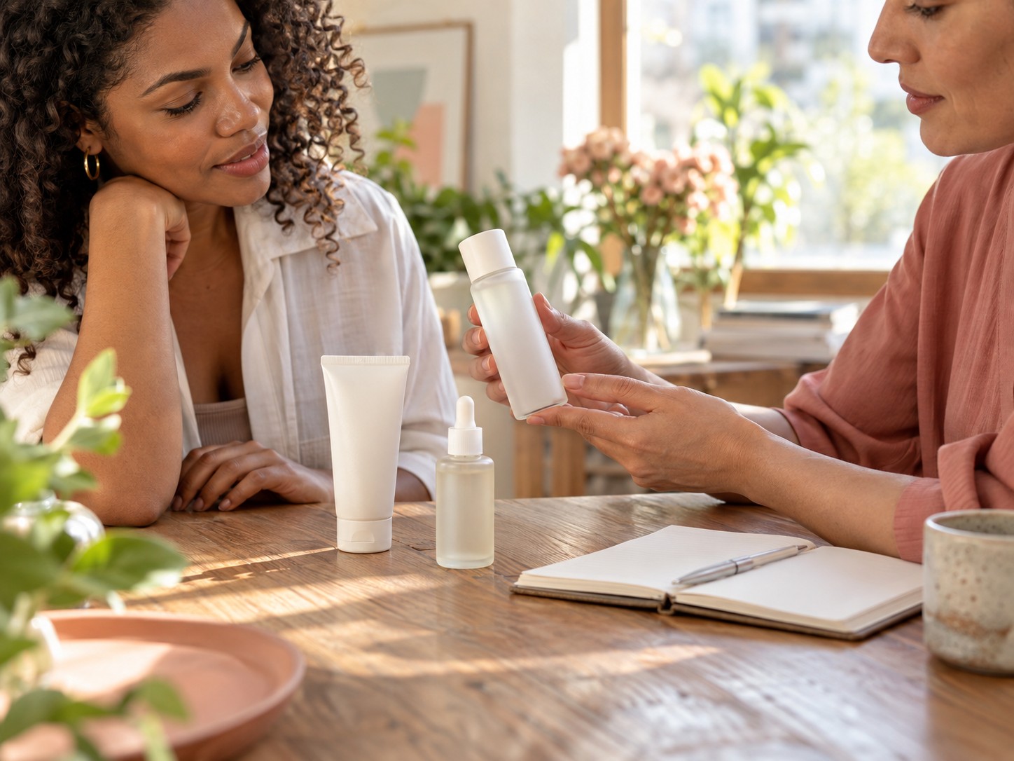 Produtos de skincare para consultoria de rotina